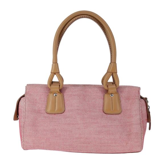 Burberry Hand Bag Canvas Red - Picture 2 of 16